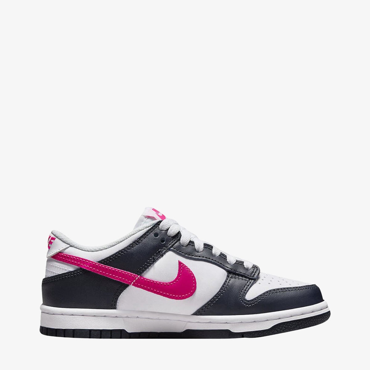 Pink and black nike dunks best sale