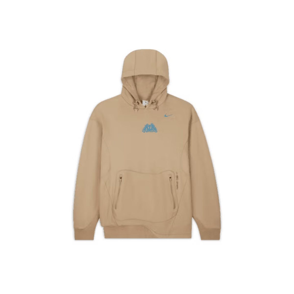 Nike x Off White 006 Fleece Hoodie Khaki Plug and Play