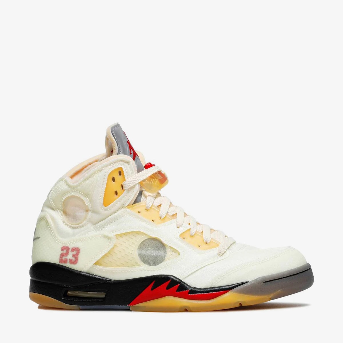 Off White x Air Jordan 5 Sail Plug and Play