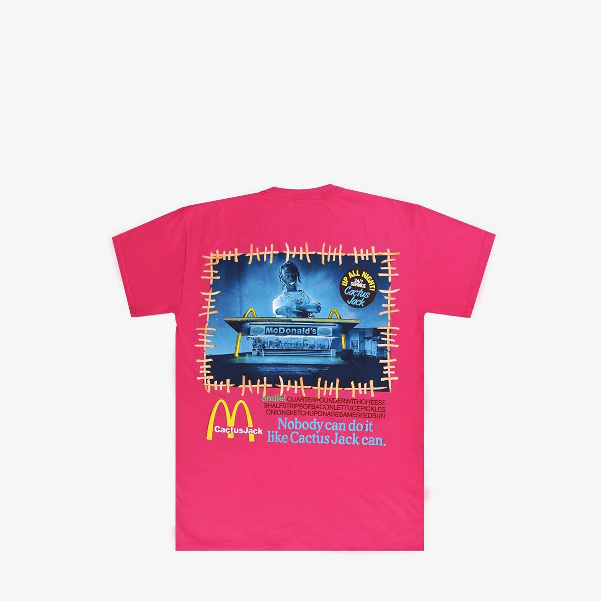 Travis store Scott x mcdonalds Jack smile II t-shirt