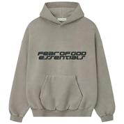 Fear of God Essentials Heavy Fleece 90s Hoodie 'Smoke Grey'