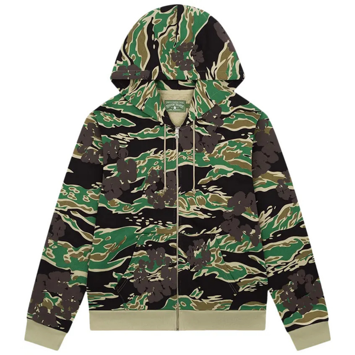 Denim Tears The Wreath Zip Hoodie 'Multicolor Camo'