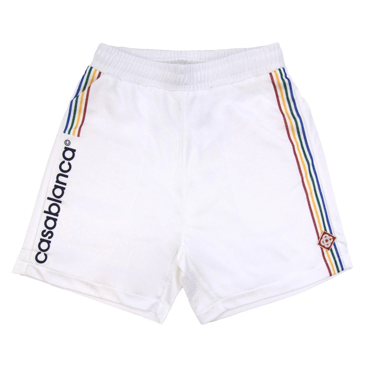 Casablanca Jacquard Monogram Football Shorts 'White'
