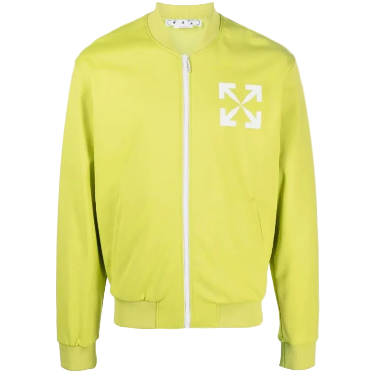Off-White Arrows-Print Track Jacket 'Lime Green'