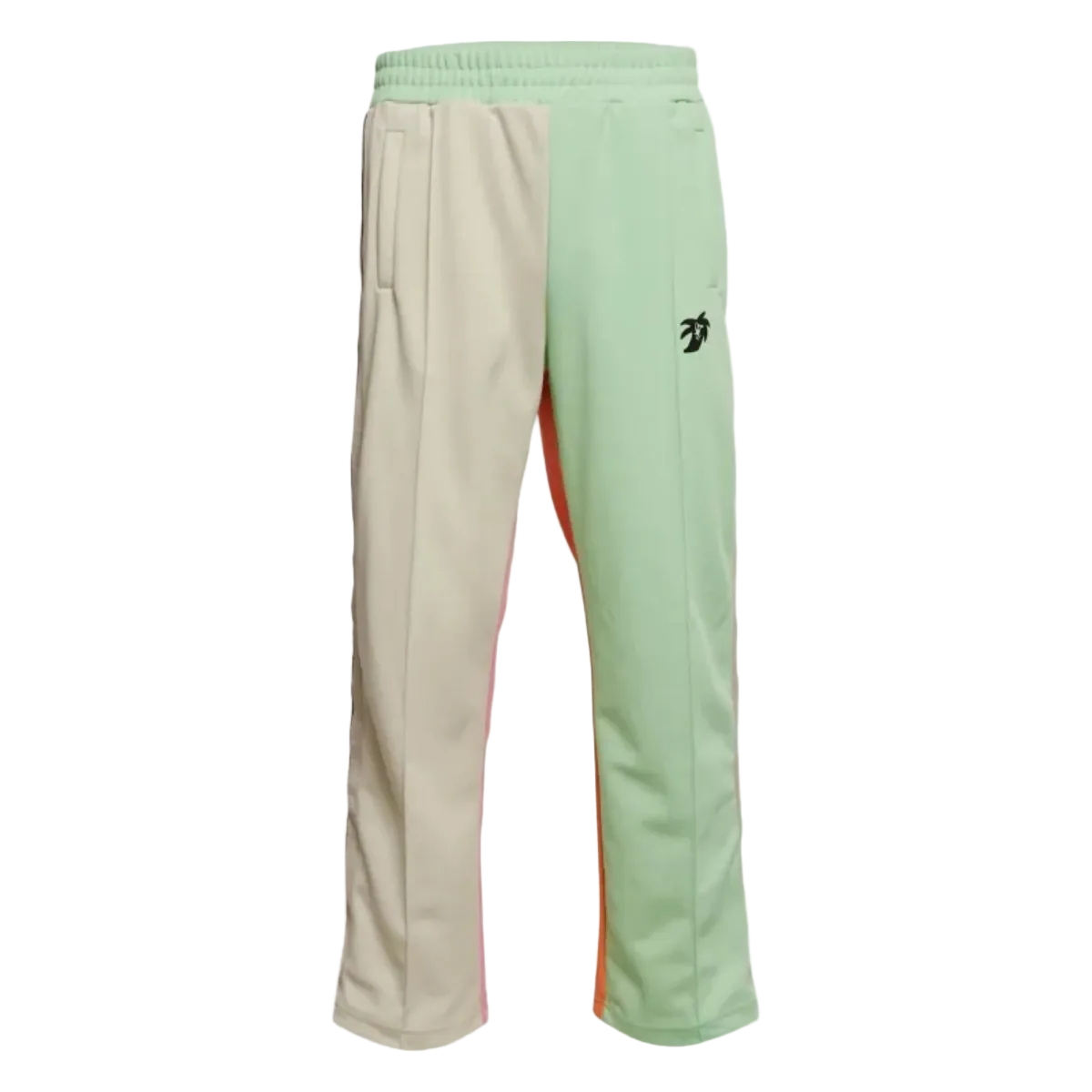 Palm Angels Logo Print Colorblock Track Pants 'Green'