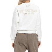Fear Of God Essentials Classic Fleece Crewneck Sweatshirt 'Cloud White'