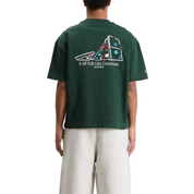 END. x about:blank Dominoes T-Shirt 'Epsom Green'
