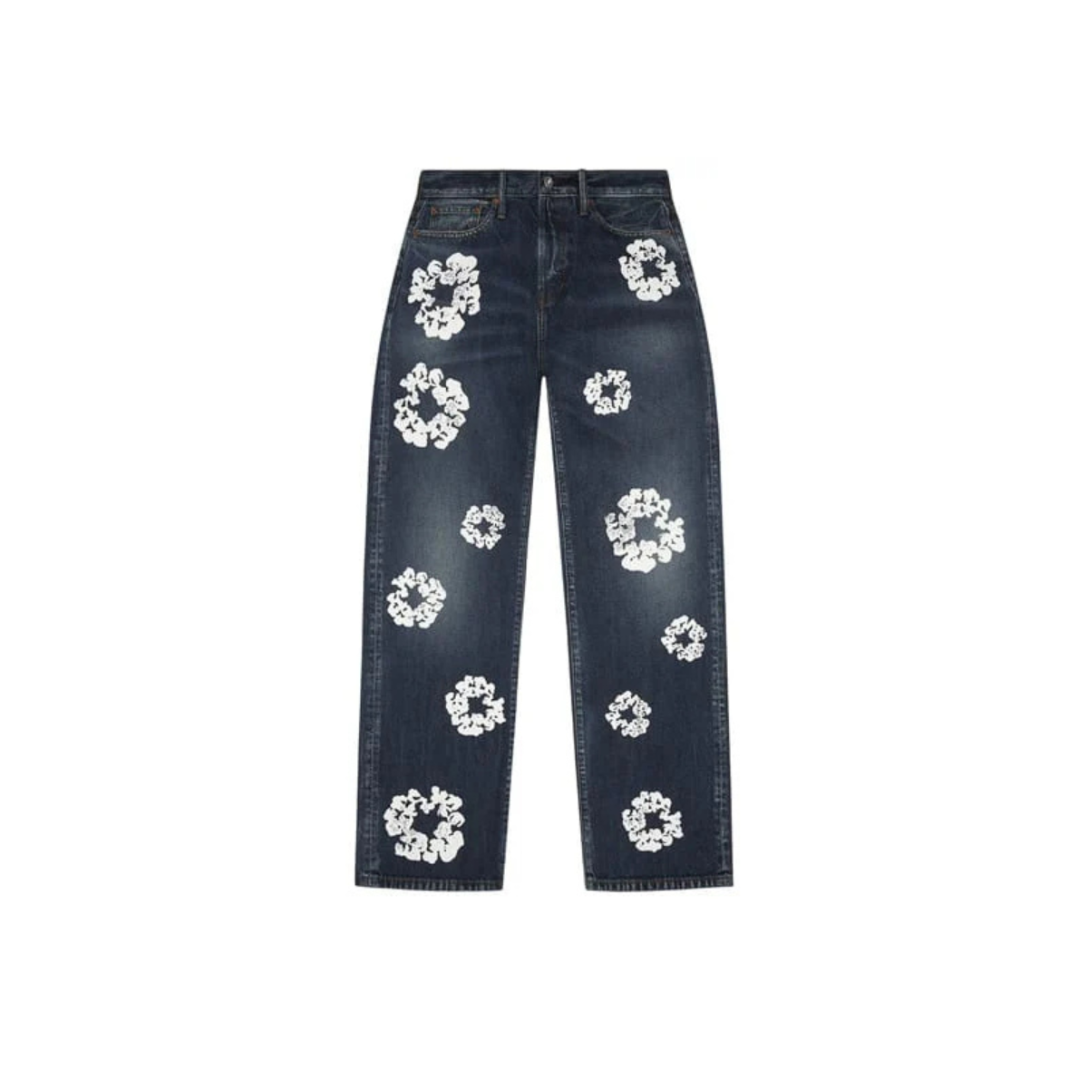 Denim Tears Baggy Cotton Wreath Denim Pant 'Dark Wash'