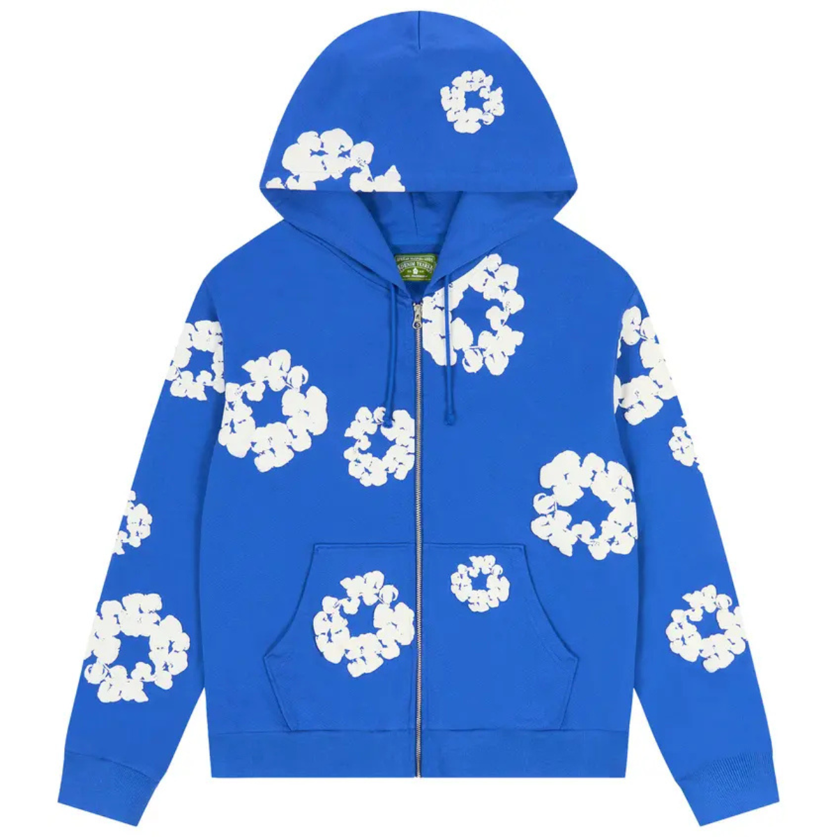 Denim Tears Cotton Wreath Zip Hoodie 'Blue'