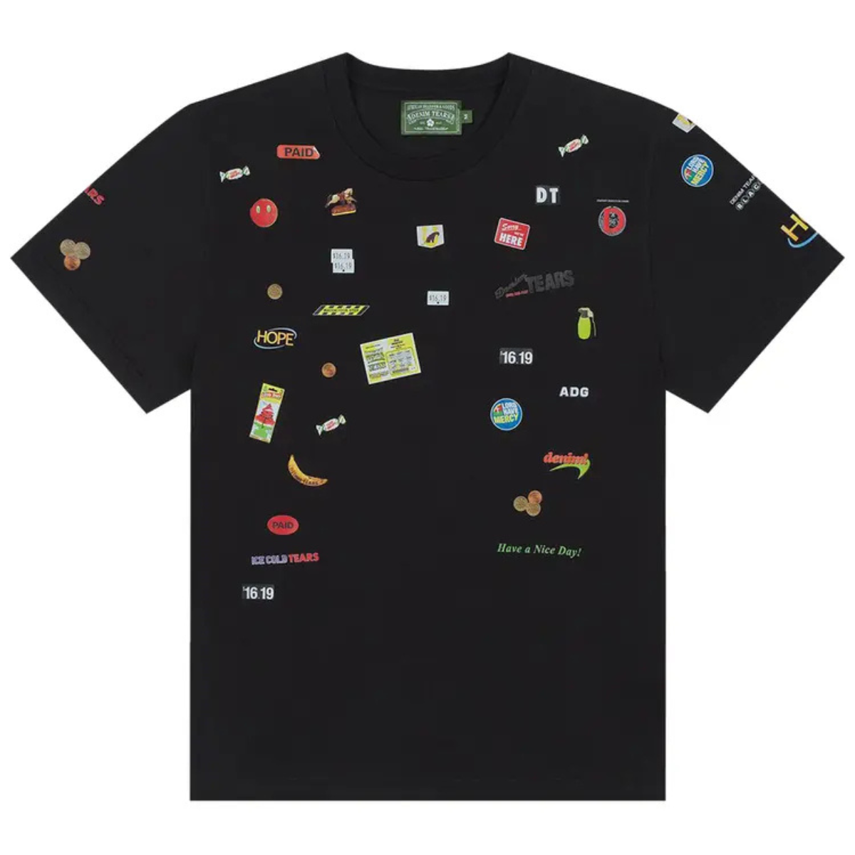 Denim Tears Sweet Corner Tee 'Black'