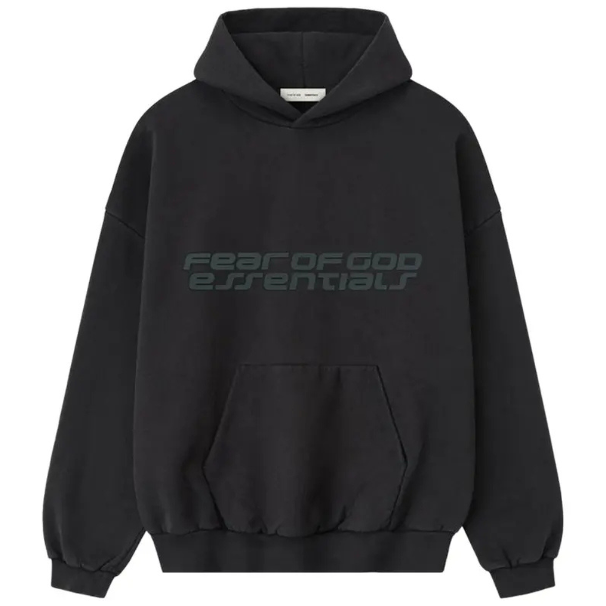 Fear of God Essentials Heavy Fleece 90s Hoodie 'Vintage Black'