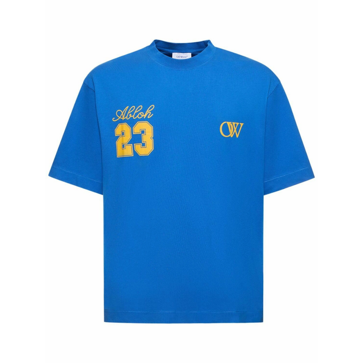 Off-White 23 Varsity Skate Short-Sleeve Tee 'Nautical Blue/Yellow'