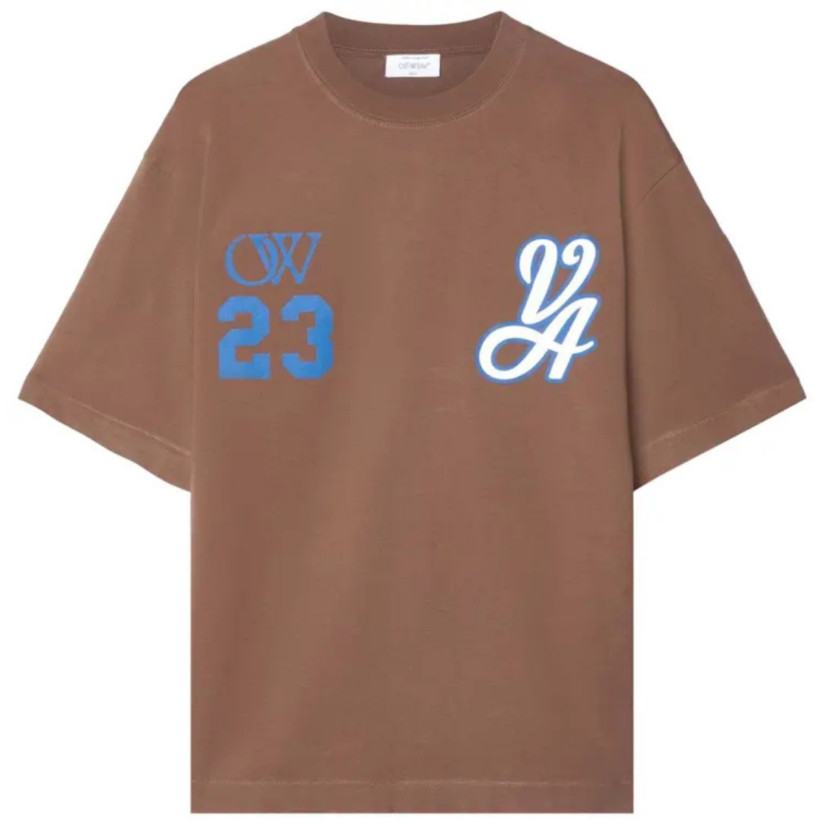 Off-White 23 Varsity Skate Short-Sleeve Tee 'Rain Drum'