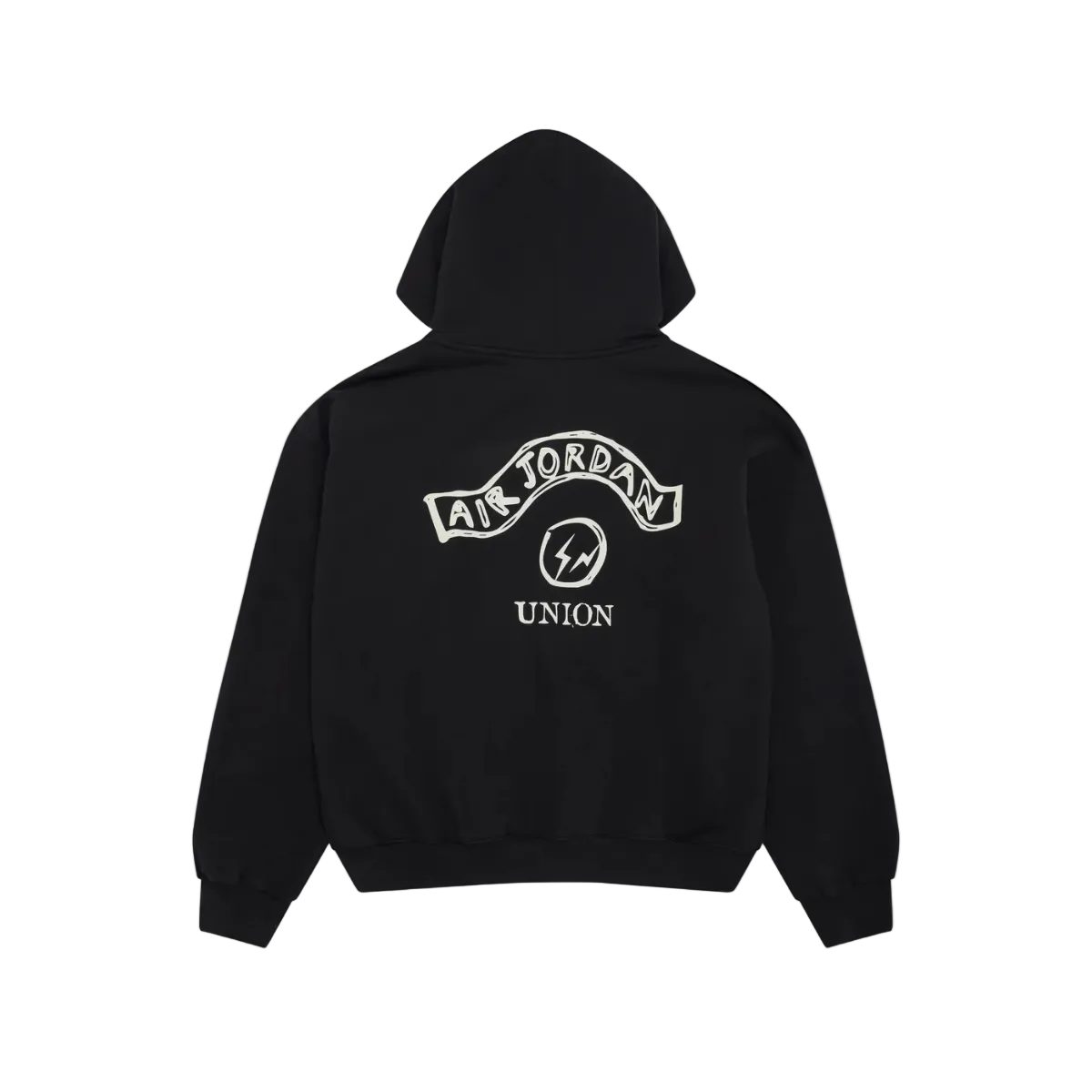 Air Jordan x Union x Fragment Zip-up Hoodie 'Black'