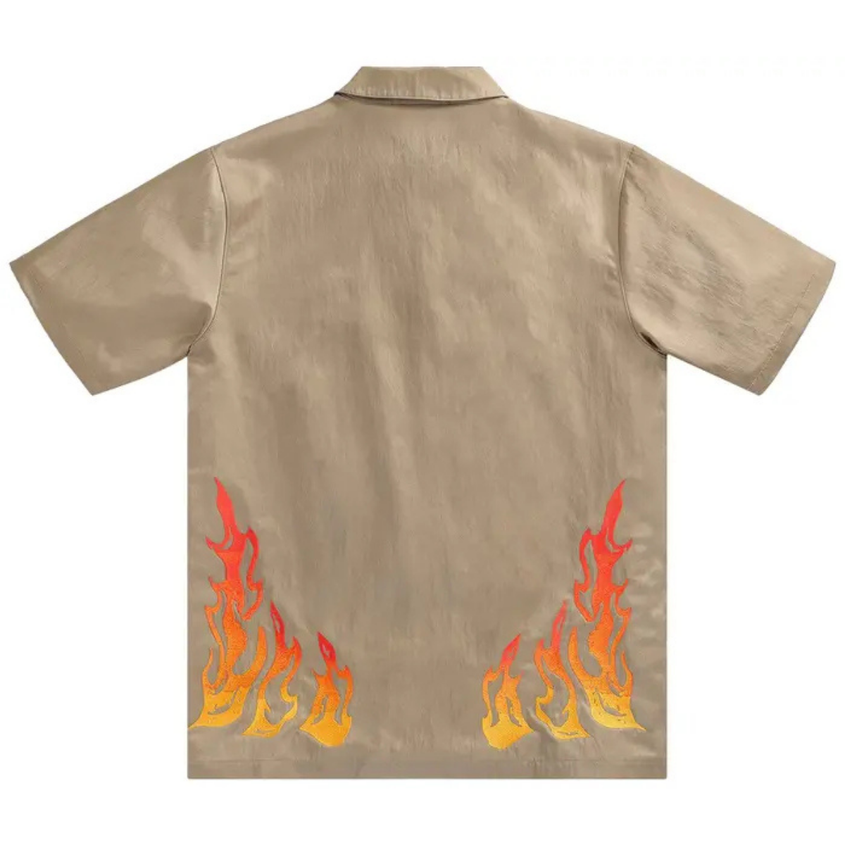 Cactus Jack by Travis Scott x Jordan Button Down Shirt 'Khaki/University Red'
