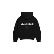 about:blank Box Heavyweight Hoodie 'Black' Hoodies about:blank
