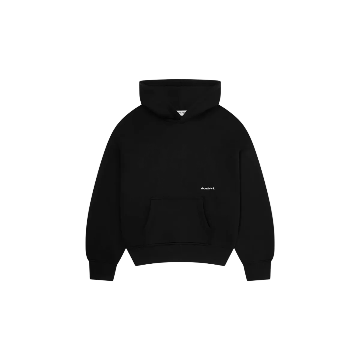 about:blank Box Heavyweight Hoodie 'Black' Hoodies about:blank