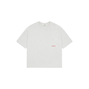 about:blank Box T-shirt 'Grey Marl/Red' T-Shirts about:blank