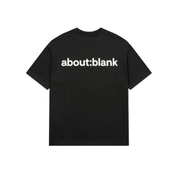 about:blank Cotton Short-sleeve T-shirt 'Black' T-shirts about:blank