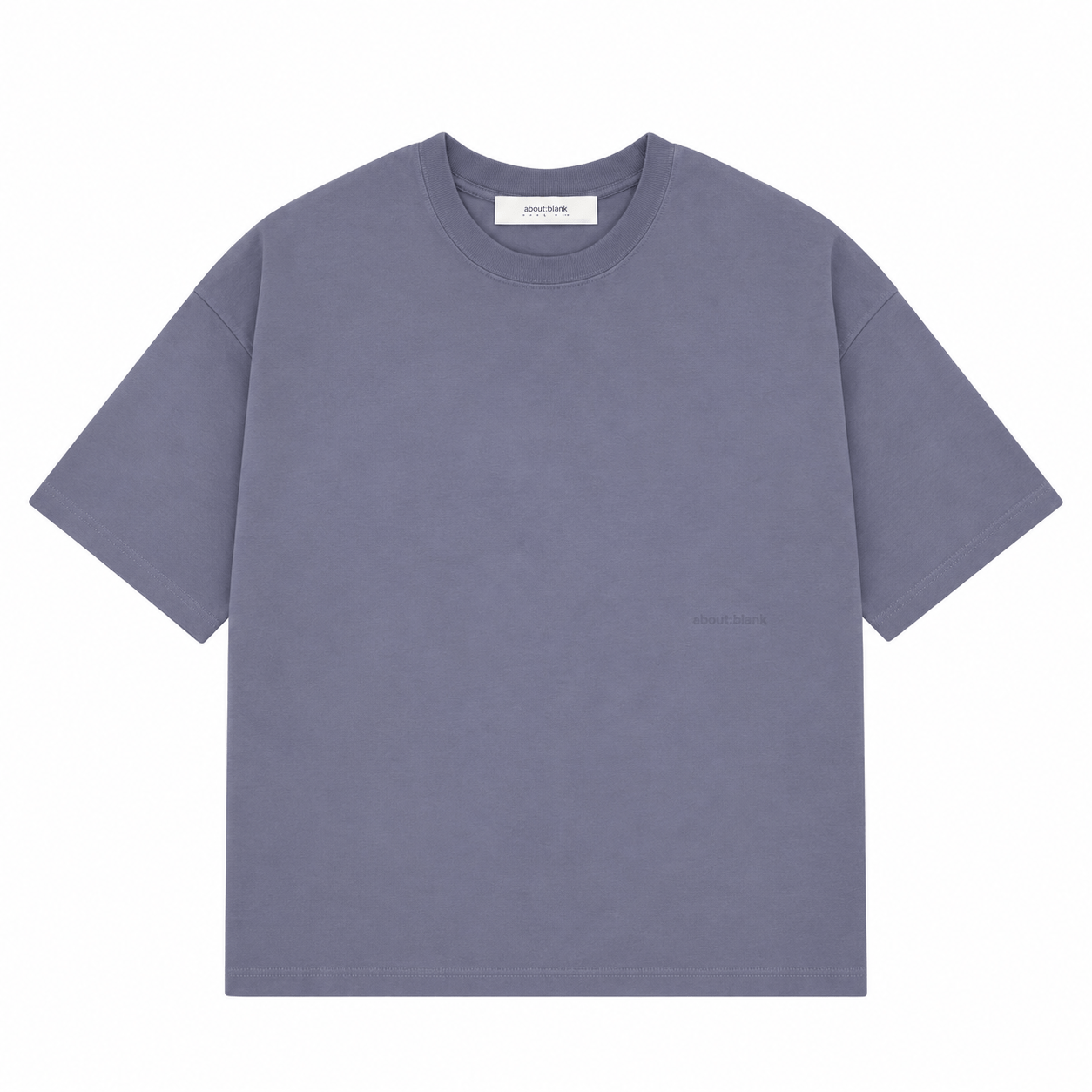 about:blank Washed Box T-shirt 'Smoke Blue' T-shirts about:blank