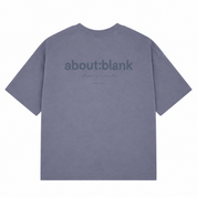 about:blank Washed Box T-shirt 'Smoke Blue' T-shirts about:blank