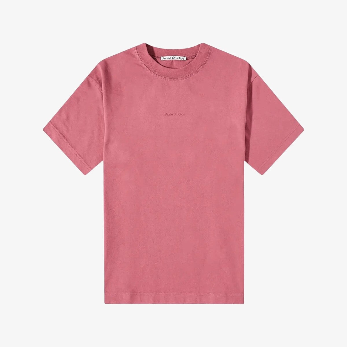 Acne Studios Extorr Stamp Logo “Old Pink” T-Shirt T-Shirts Acne Studios