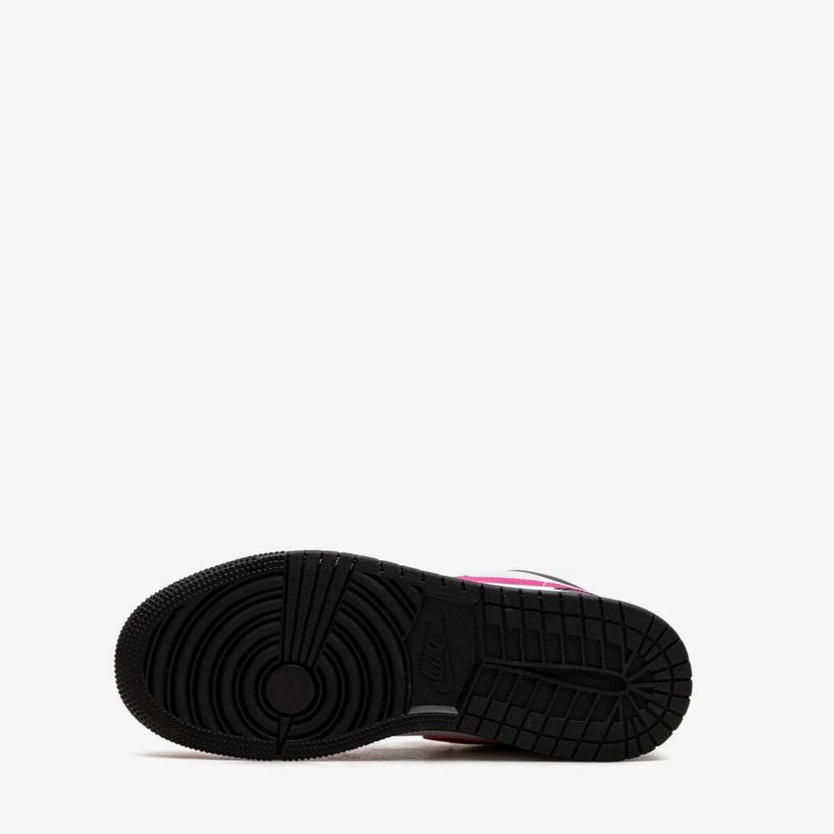 Black jordans with pink sales bottom