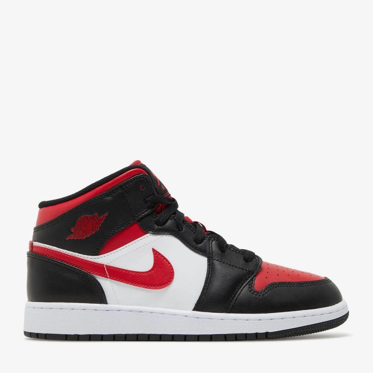 Air Jordan 1 Mid "Black Fire Red" Sneakers Air Jordan