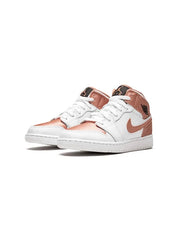 Air Jordan 1 Mid GS 'White Rose Gold' Sneakers Air Jordan