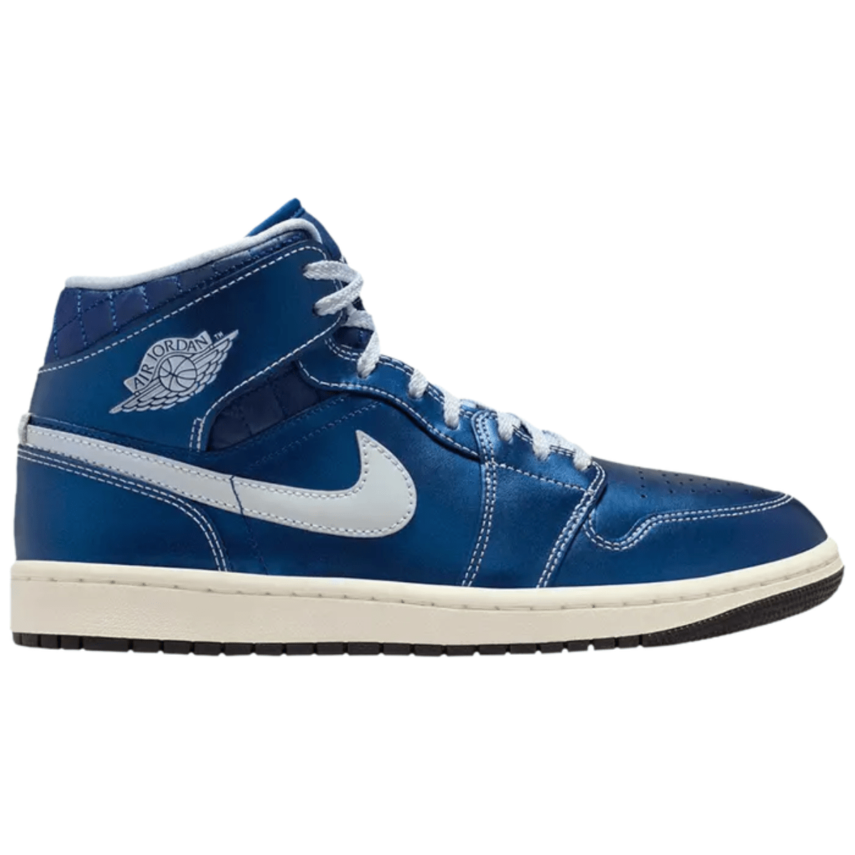 Air Jordan 1 Mid 'Quilted Metallic Blue' Sneakers Air Jordan