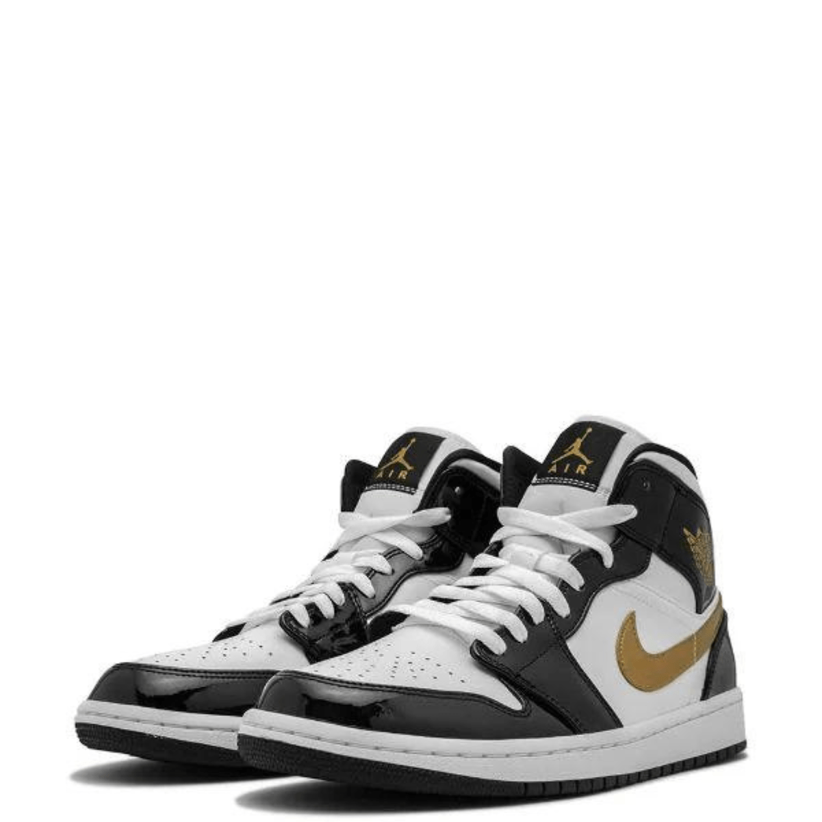 Air Jordan 1 Mid SE “Patent Black-Gold” Sneakers Air Jordan
