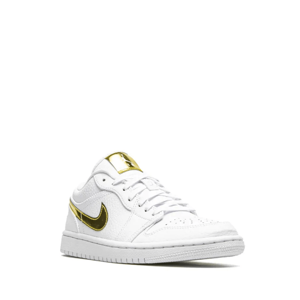 Air Jordan 1 Retro Low 'White Metallic Gold' Sneakers Nike
