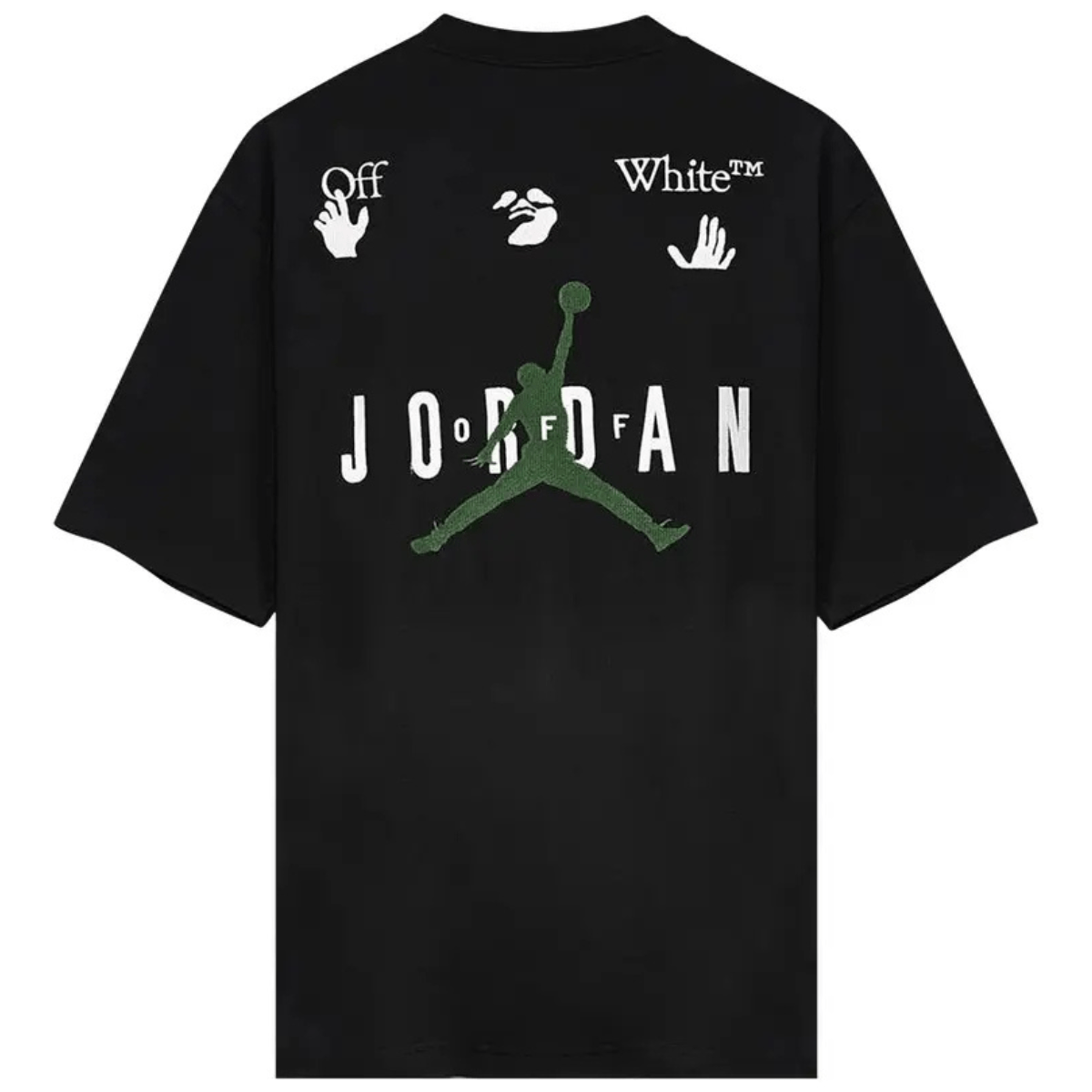 Air Jordan x Off-White MJ T-Shirt 'Black/White/Forest Green' T-shirts Air Jordan