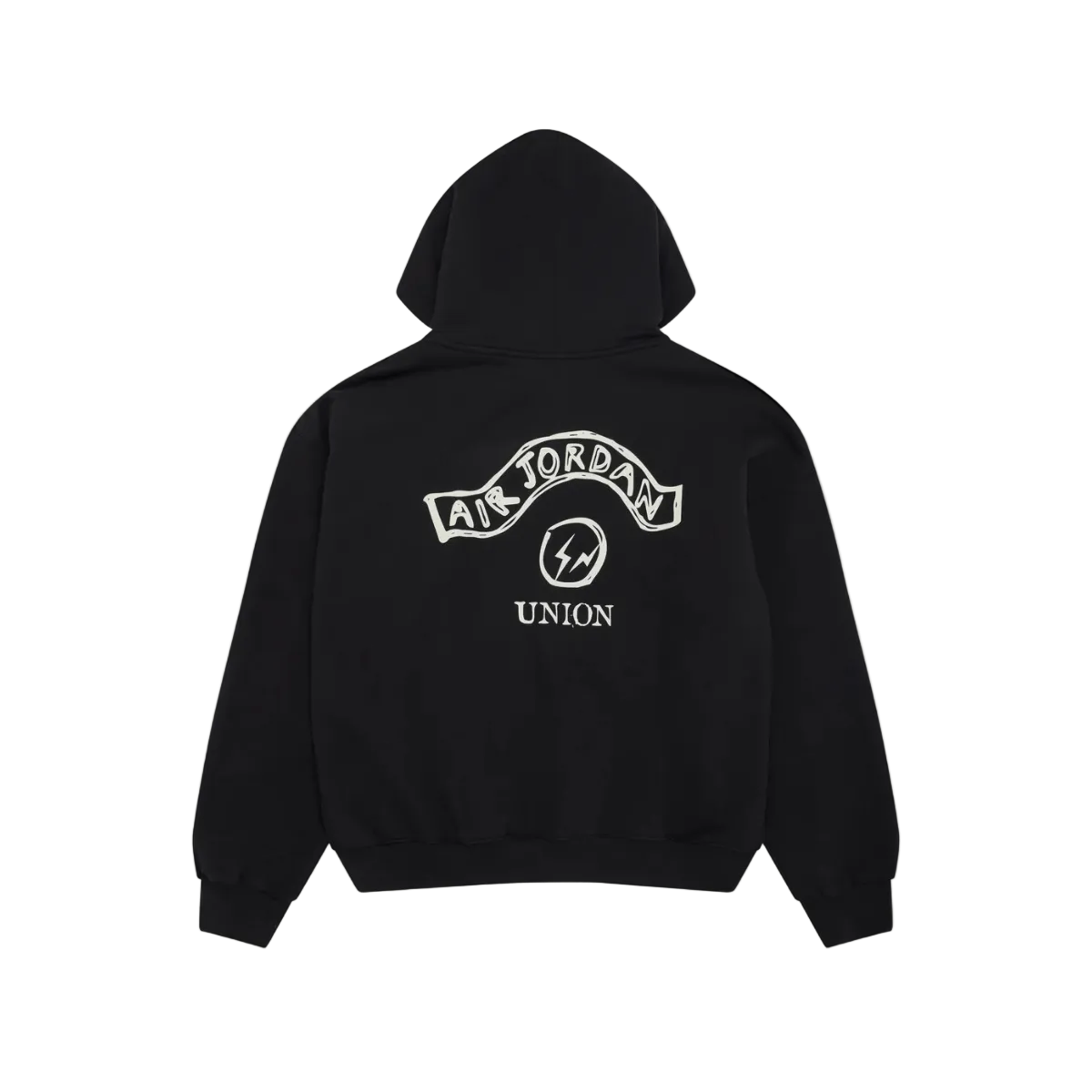 Air Jordan x Union x Fragment Zip-up Hoodie 'Black' Jackets Air Jordan