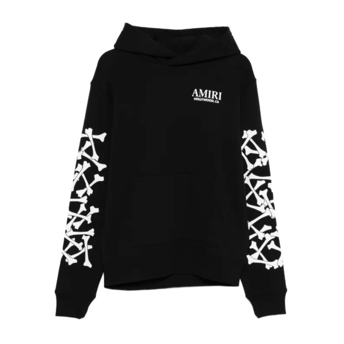 Amiri Bones Stacked Hoodie 'Black' Hoodies Amiri