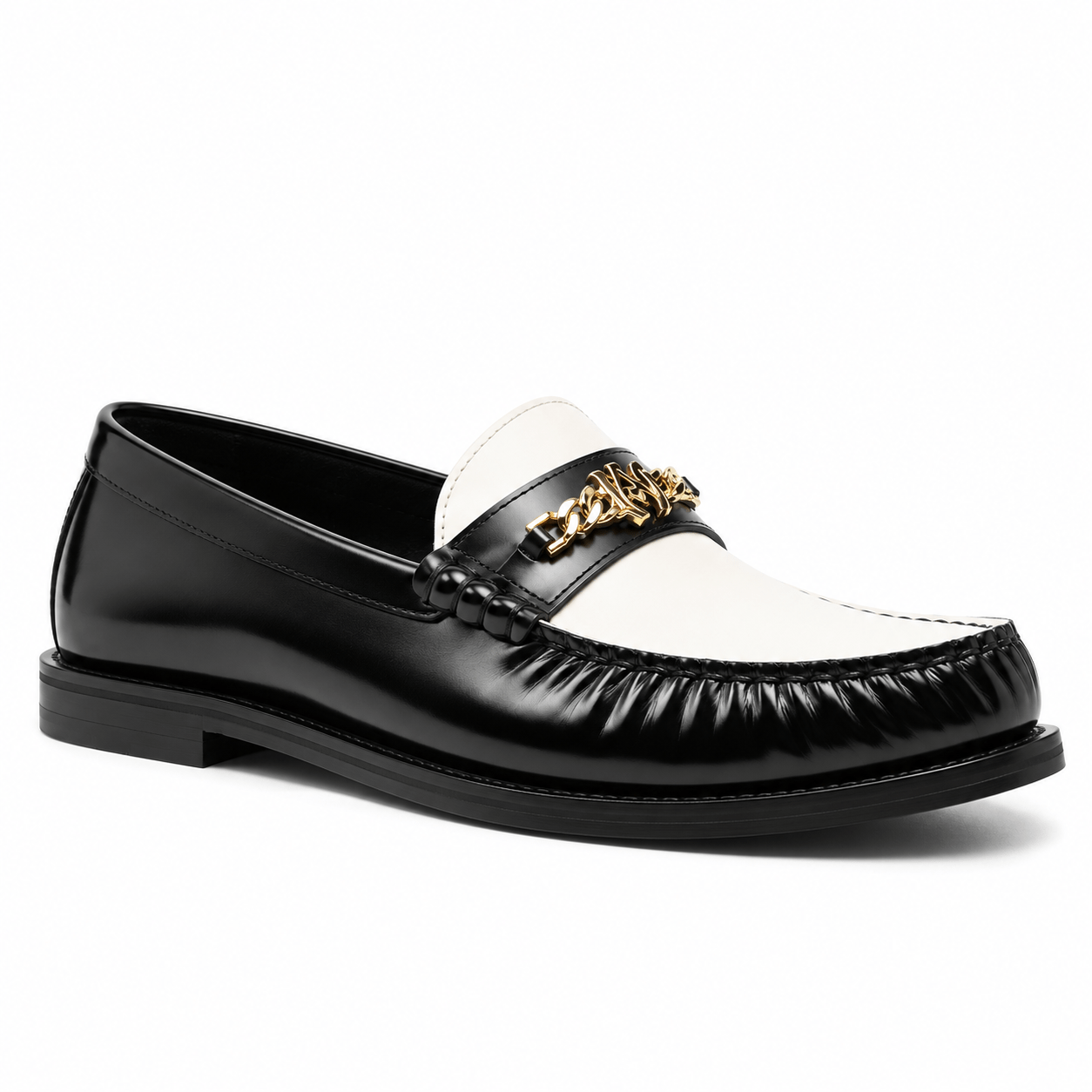 Amiri Two-Tone MA Chain Loafers 'Black' Sneakers Amiri