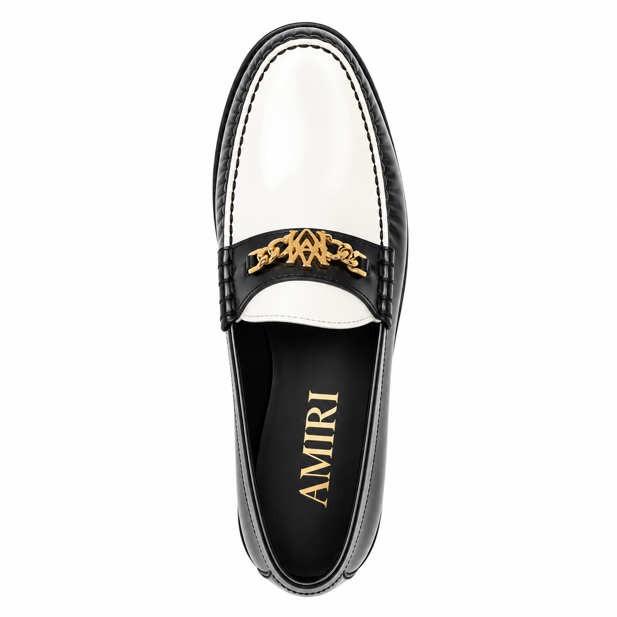 Amiri Two-Tone MA Chain Loafers 'Black' Sneakers Amiri