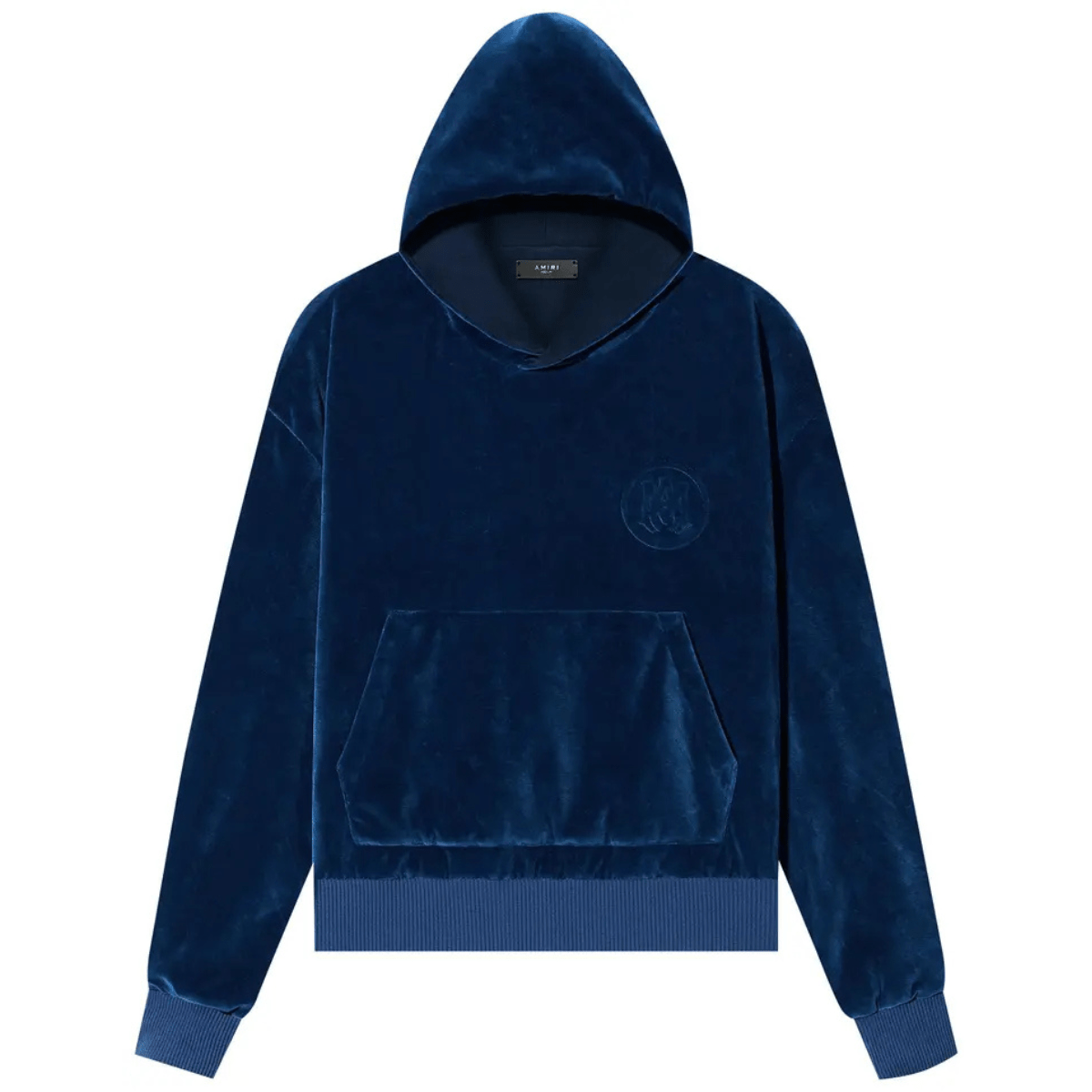 Amiri Velour Hoodie 'Blue' Hoodies Amiri