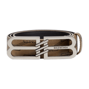 Balenciaga BB Signature Monogram Belt 'Beige/Brown' Accessories Balenciaga