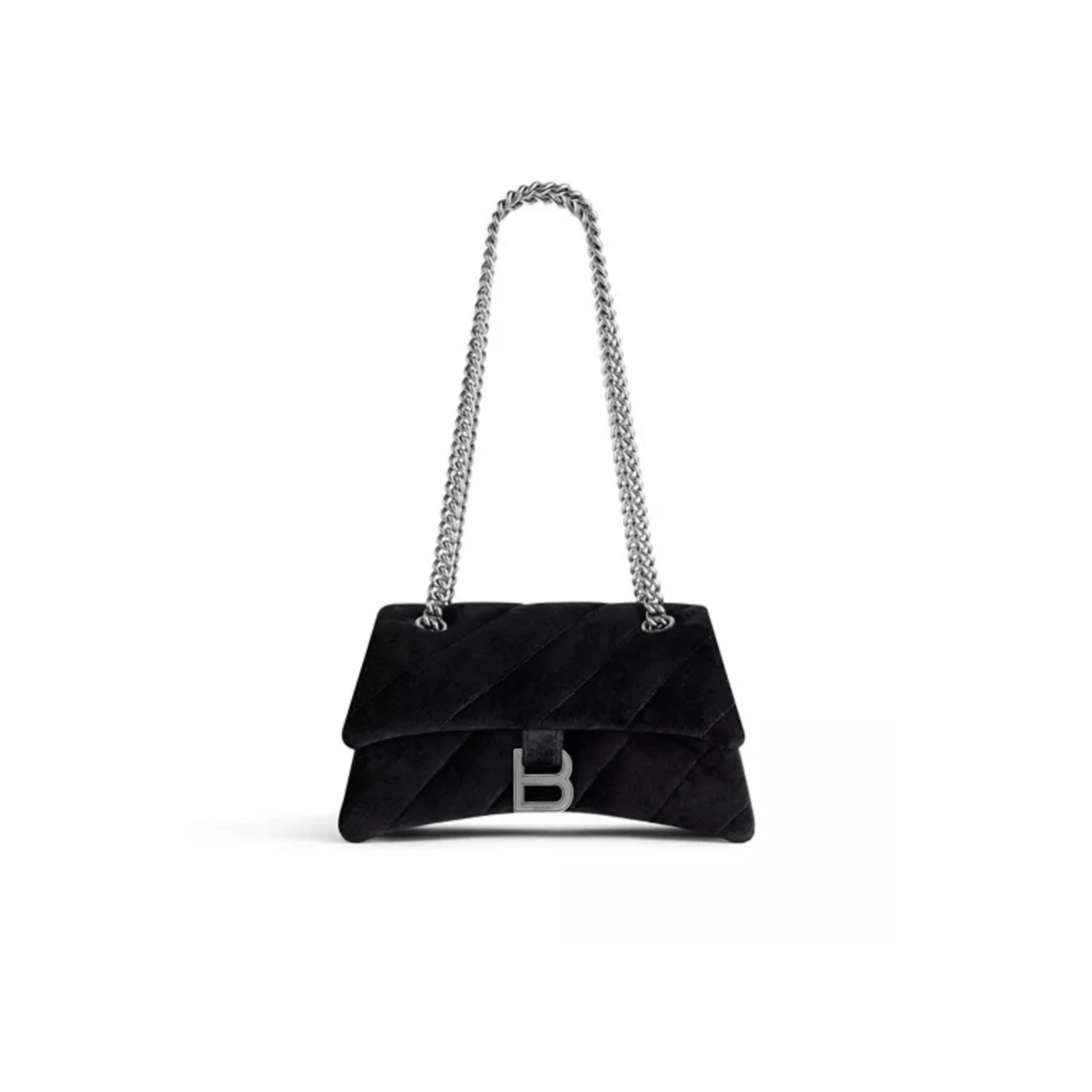 Balenciaga Crush Small Chain Bag Quilted 'Black' Bags Balenciaga