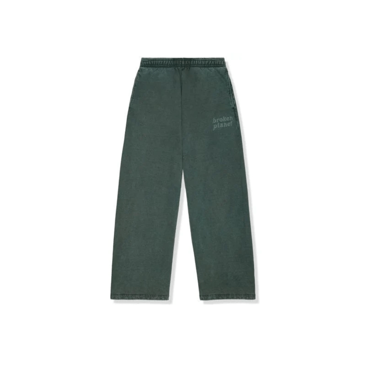 Broken Planet Basics Wide Leg Sweatpants 'Washed Emerald' Sweatpants Broken Planet