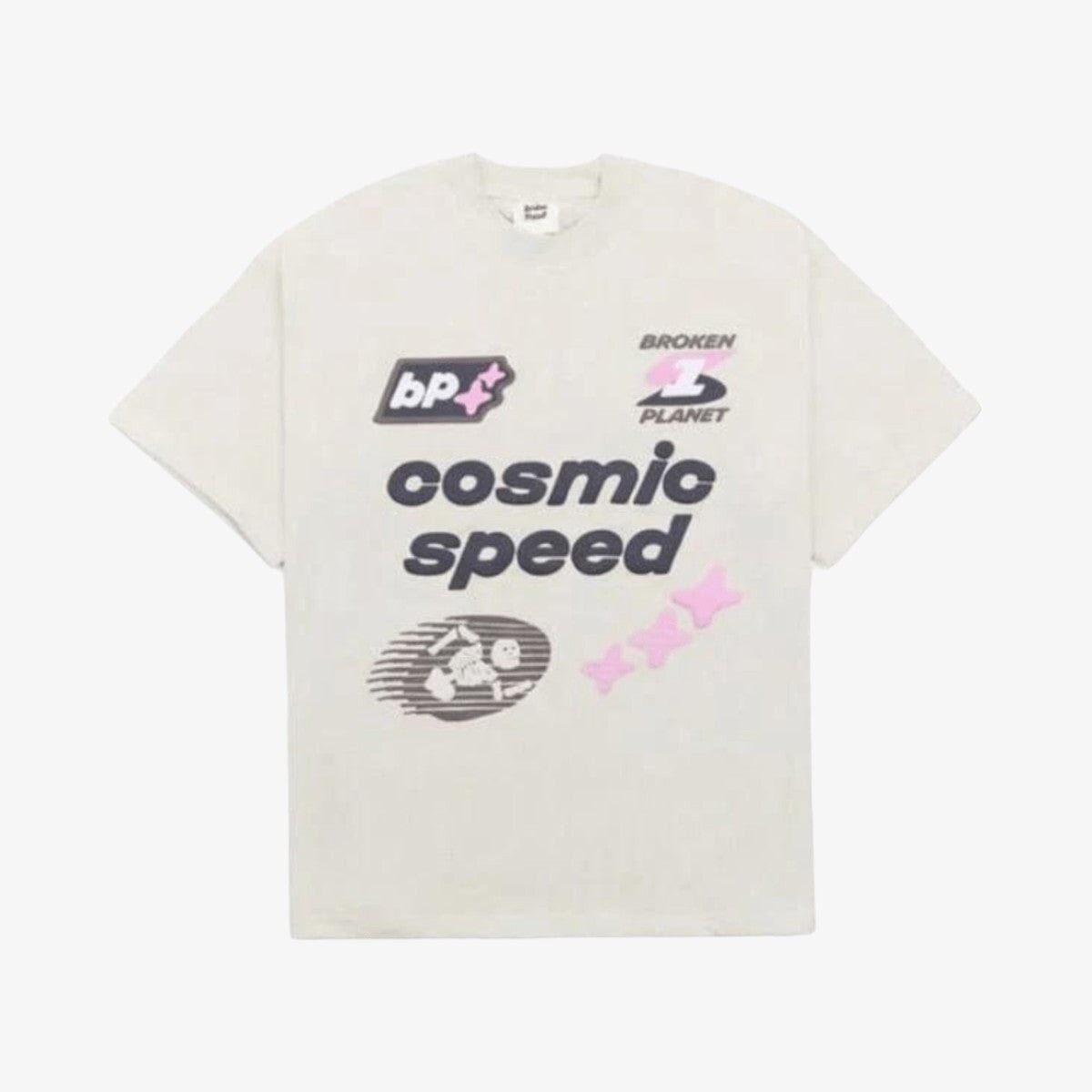 Broken Planet Cosmic Speed “Bone White” T-shirt T-Shirts Broken Planet