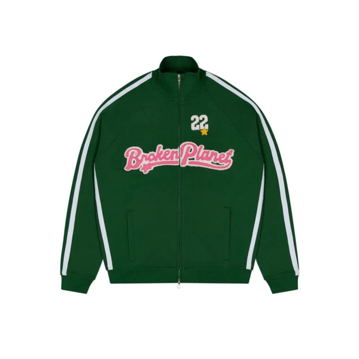 Broken Planet Cotton Track Top 'Forest Green' Jackets Broken Planet