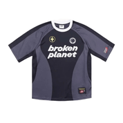 Broken Planet Football Jersey Tee 'Black/Grey' T-Shirts Broken Planet
