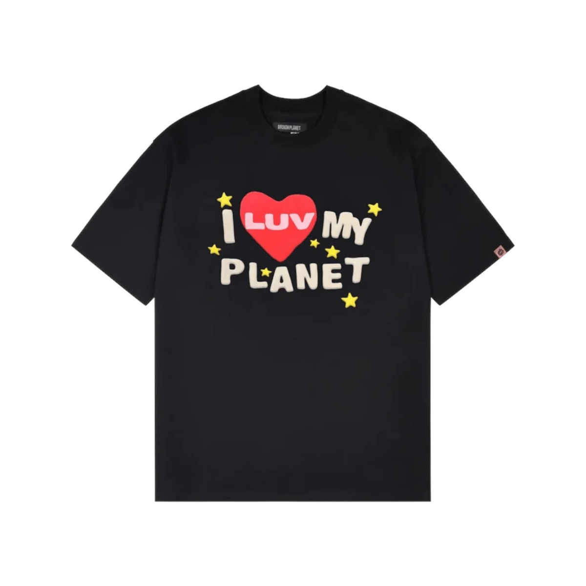 Broken Planet Luv My Planet T-shirt 'Midnight Black' T-Shirts Broken Planet