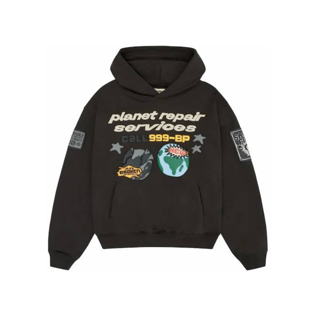 Broken Planet Repair Services Hoodie 'Soot Black' Hoodies Broken Planet