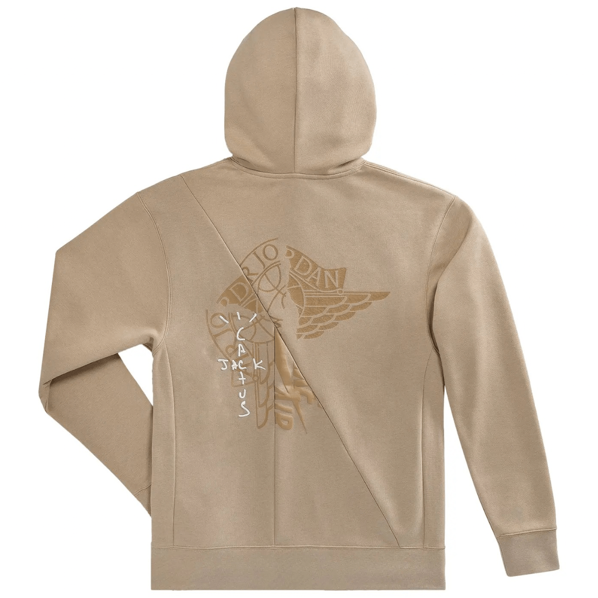 Cactus Jack by Travis Scott x Jordan Pullover Hoodie 'Khaki/University Red' Hoodies Air Jordan