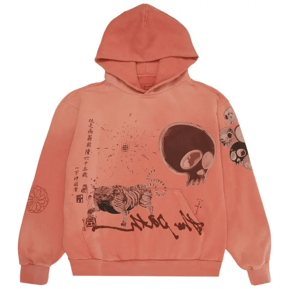 Cactus Jack by Travis Scott x Takashi Murakami The Path Hoodie 'Orange' Hoodies Travis Scott