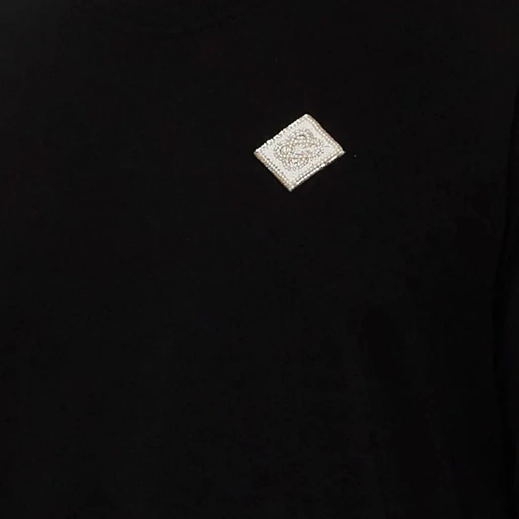 Casablanca Pearl Diamond CC Patch T-shirt 'Black' T-shirts Casablanca