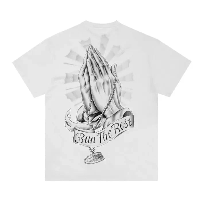 Corteiz Bun The Rest Prayer Tee 'White' T-Shirts Corteiz